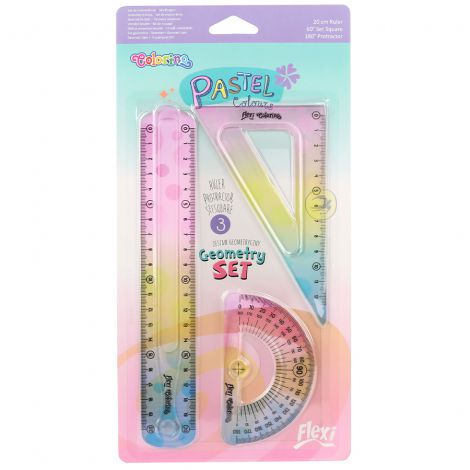 Zestaw geometryczny Colorino Pastel 3el